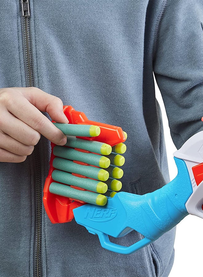NERF - Nerf Dinosquad Rex-Rampage Motorized Dart Blaster, 10-Dart Clip, 20 Official Nerf Darts, 10-Dart Storage- T-Rex Dinosaur Design 3.187x28x14inch - Image 1