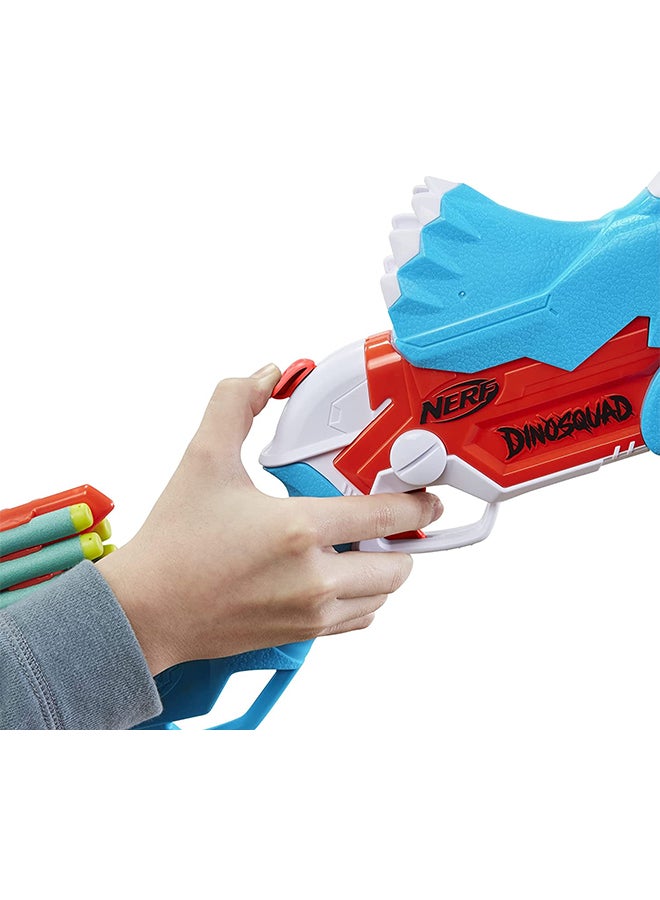 NERF - Nerf Dinosquad Rex-Rampage Motorized Dart Blaster, 10-Dart Clip, 20 Official Nerf Darts, 10-Dart Storage- T-Rex Dinosaur Design 3.187x28x14inch - Image 1