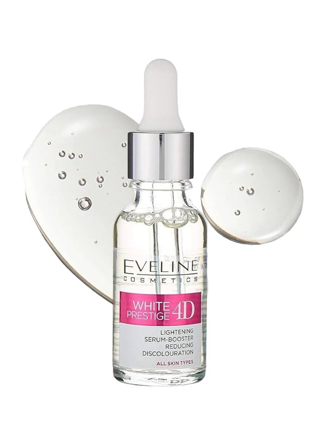 Eveline Eveline Cosmetics White Prestige 4D Lightening Serum-Booster, Reducing Discoloration For All Skin Types, 18Ml 18ml  - Image 1