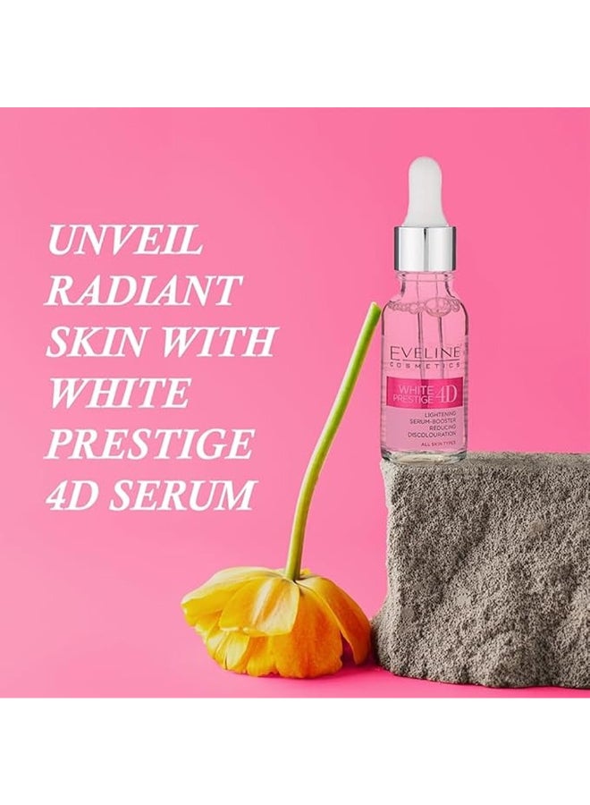 Eveline Eveline Cosmetics White Prestige 4D Lightening Serum-Booster, Reducing Discoloration For All Skin Types, 18Ml 18ml  - Image 3