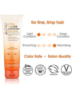 2Chic Ultra Volume Conditioner Tangerine Butter + Papaya 250ml - pnsku/N48130756A/45/_/1732554887/291ddc07-d357-45f1-8933-14bfb5354588