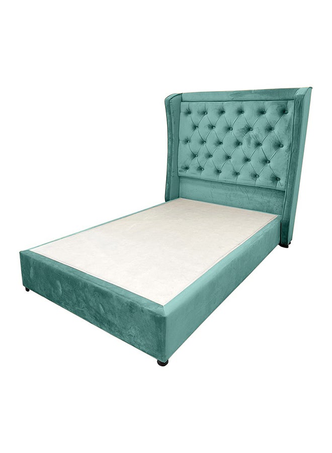 REGAL IN HOUSE Lychee Velvet Bed Frame Turquoise 200x140cm  - Image 1