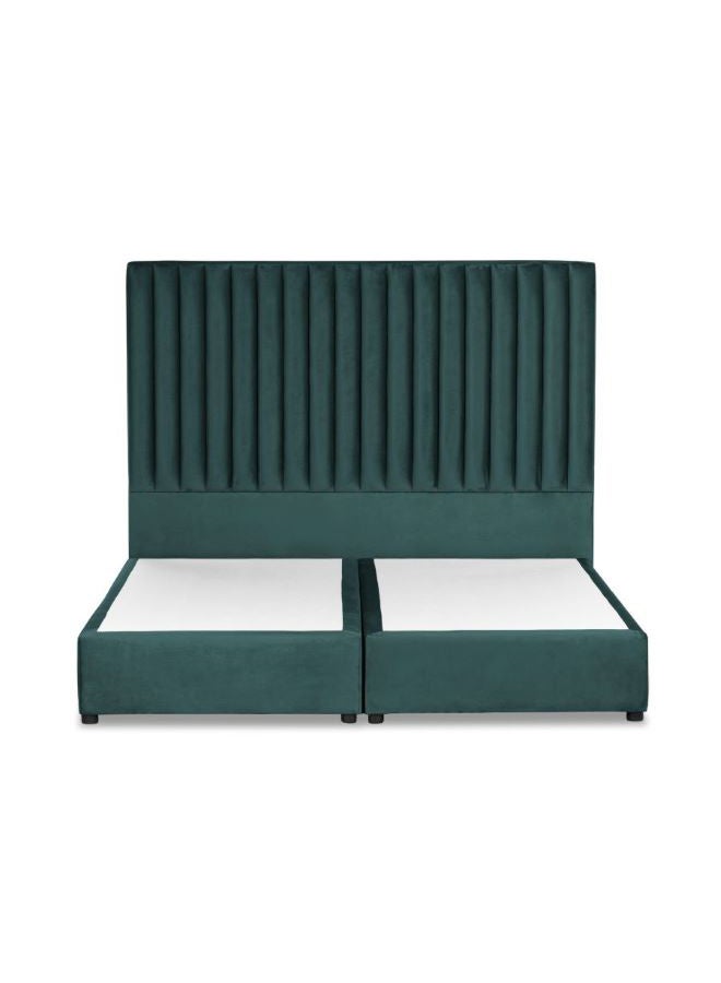REGAL IN HOUSE Alkmar Velvet Bed Frame Turquoise 200x100cm  - Image 2