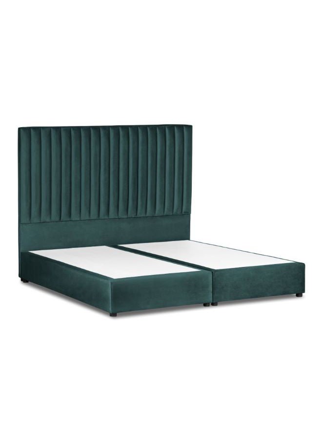 REGAL IN HOUSE Alkmar Velvet Bed Frame Turquoise 200x100cm  - Image 3