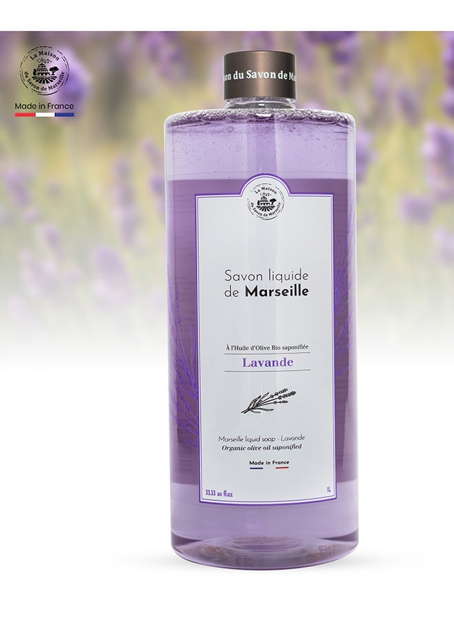 La Maison du Savon de Marseille Liquid Soap Purple 1Liters - Image 2