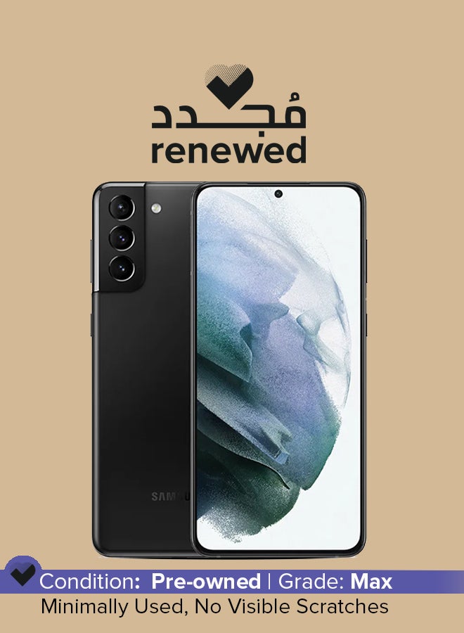 Samsung Renewed - Galaxy S21 Plus Dual SIM Phantom Black 8GB RAM 128GB 5G - Middle East Version - Image 1