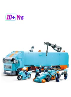 Sluban 131565 Racing Team-F1 Truck Building Set 10+ Years  - Image 1