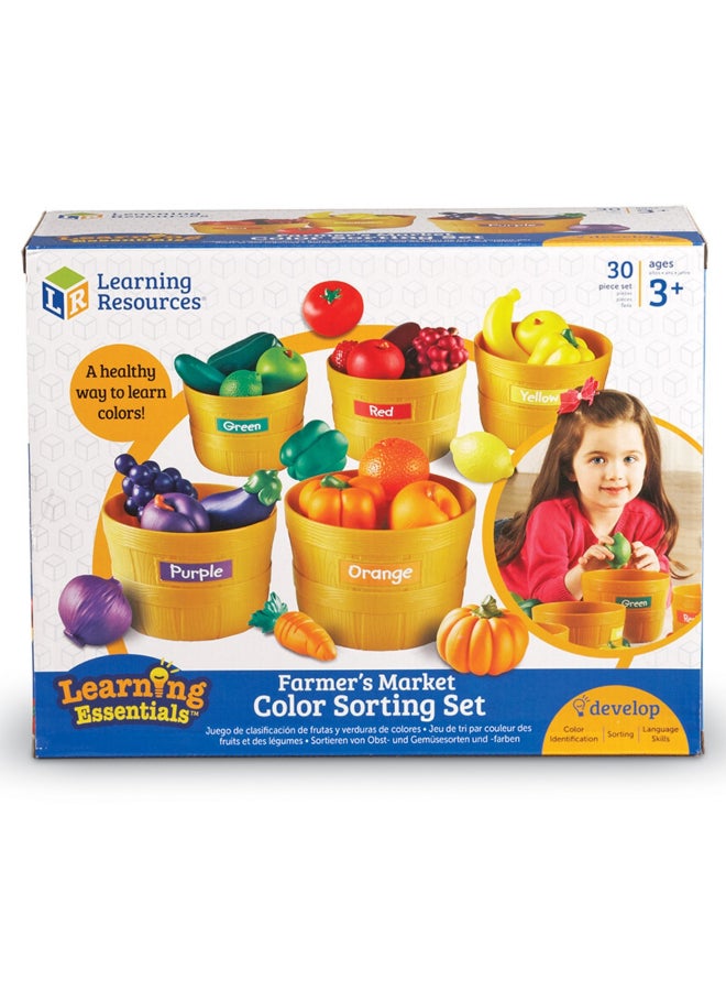 ليرننج ريسورسز مجموعة فرز الطعام فارمرز ماركت 33.02 x 14.73 x 25.65سم - Image 2