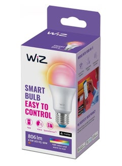 Wiz Smart Wi-Fi Led Bulb A60 E27 16 Million Colors Warm White Neutral White White Dimmable Pre-Set Modes Compatible With Amazon Alexa And Google Assistant 60x111mm White  - Image 1
