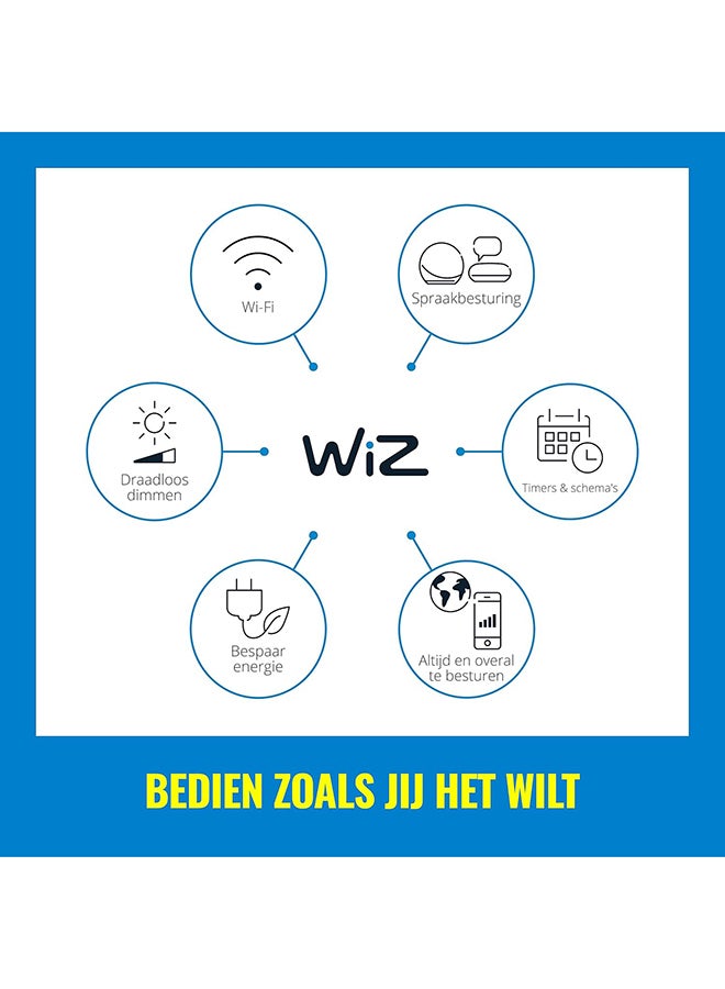 Wiz - Tunable Whites A60 E27 - WiFi + Bluetooth Smart LED Bulb (Compatible with Amazon Alexa and Google Assistant) White - Image 1