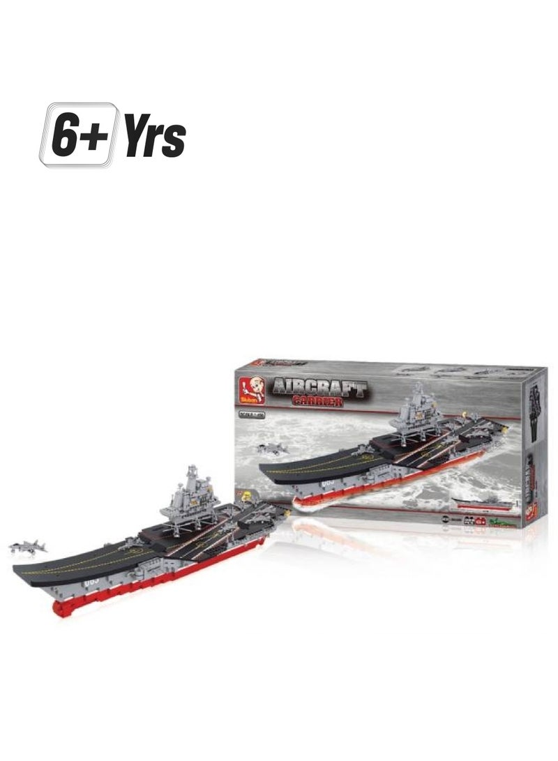 Sluban M38-B0399 1058-Piece Aircraft Carrier Toy Set 1058 6+ Years - Image 1