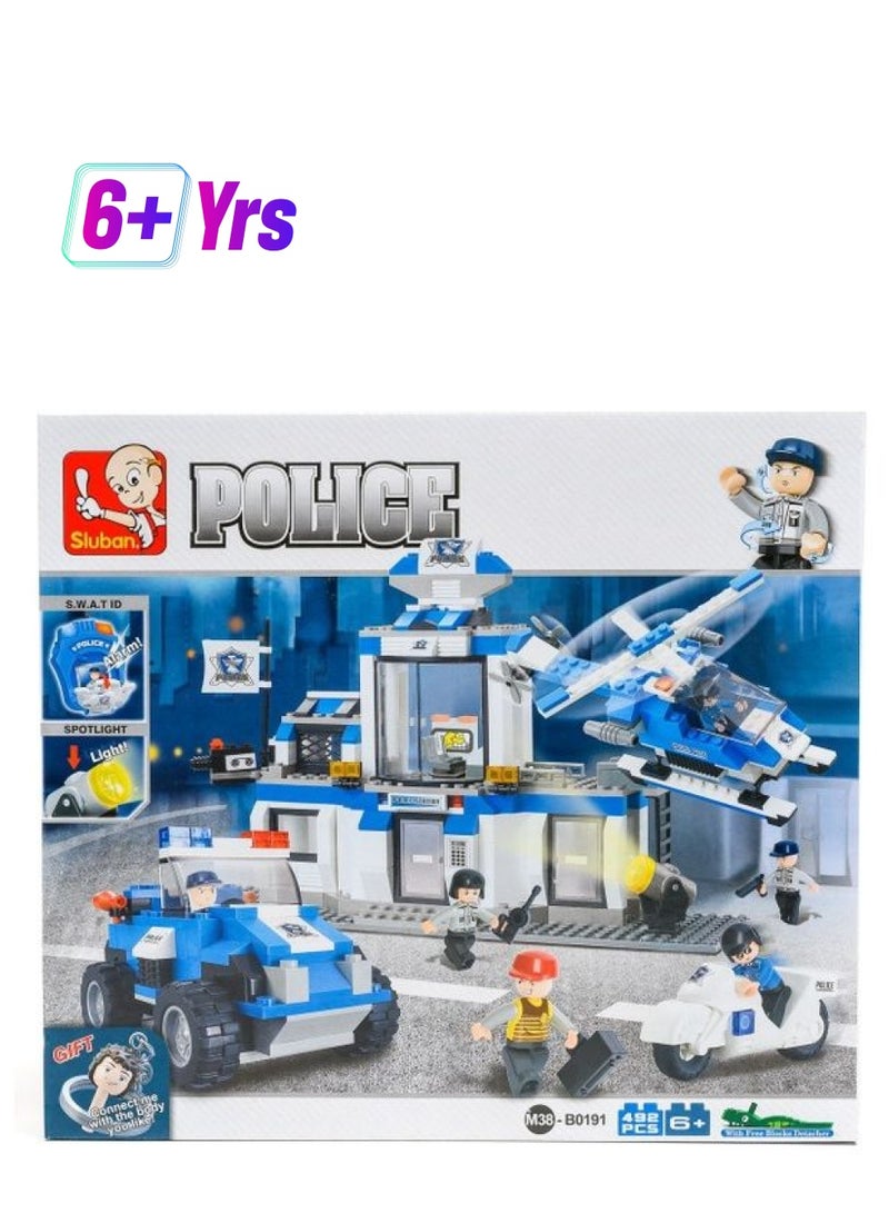 Sluban M38-B0191 492-Piece Special Police Building Set 492 6+ Years  - Image 1