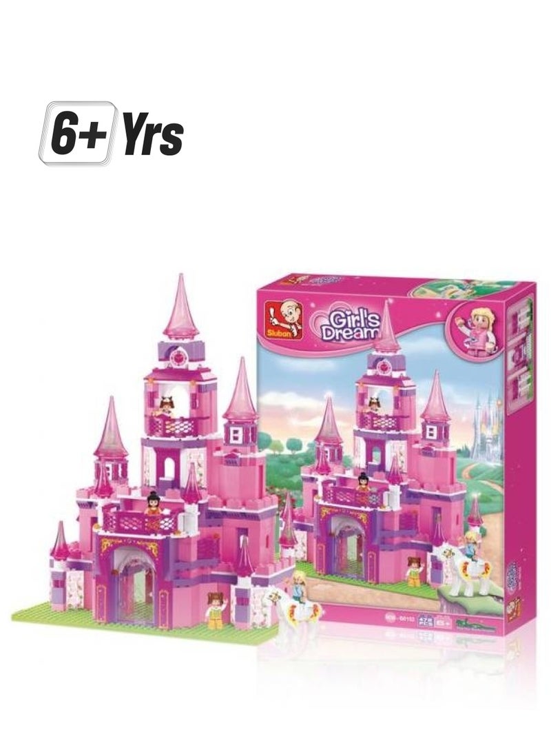 Sluban M38-B0152 472-Piece Girls Dream Princess Castle 472 6+ Years - Image 1