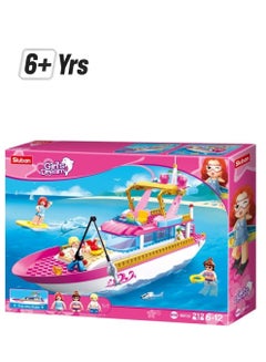 Sluban M38-B0722 212-Piece Luxury Yacht 212 6+ Years  - Image 1