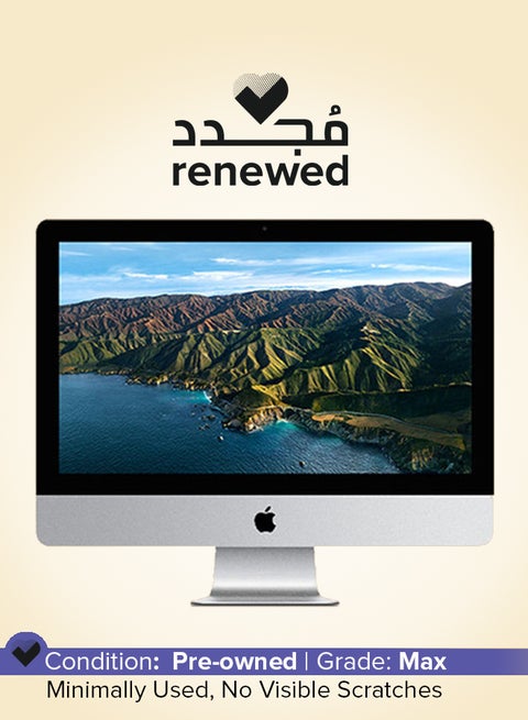 Renewed - iMac A2116 (2017) All-in-One With 21.5-Inch Full HD Display, Core i5 Processor/Dual Core/8GB RAM/1TB HDD/macOS English Silver