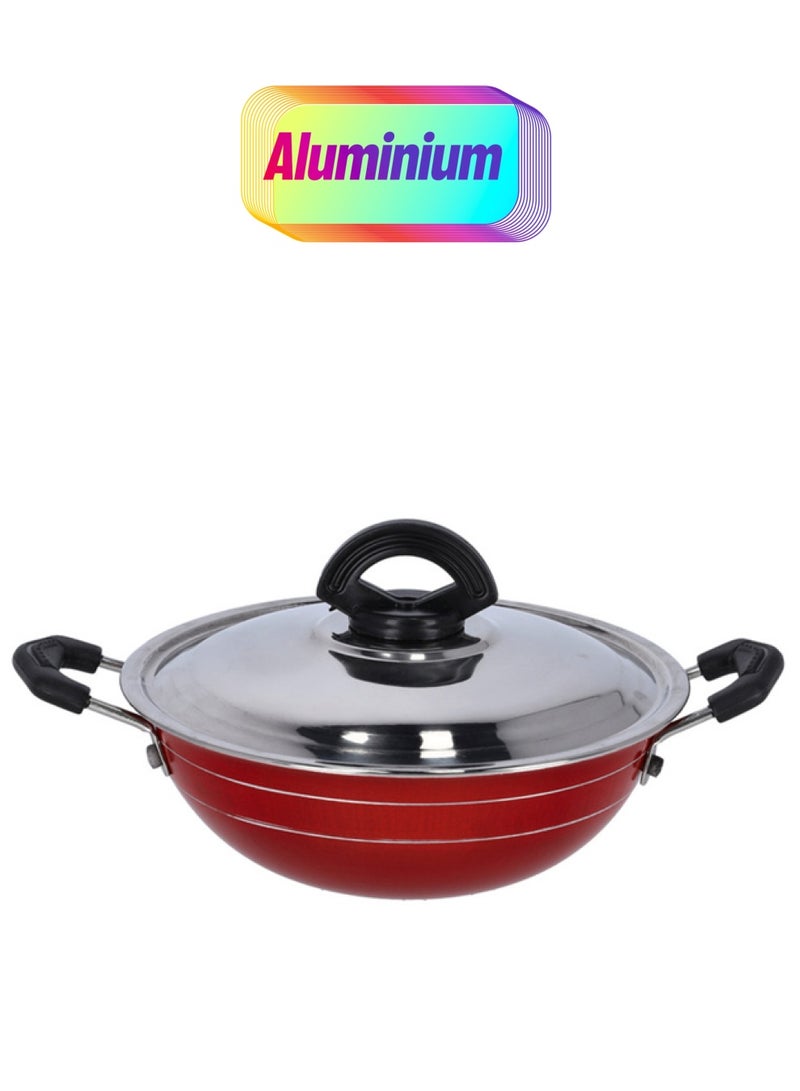 Royalford - 18Cm Mini Kadai With Stainless Steel Lid Multicolor Made In India Multicolor 18Cmcm - Image 1