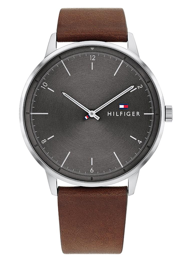 تومي هيلفيغر ساعة هيندريكس بقرص رمادي اللون - طراز 1791840 للرجال - Image 1