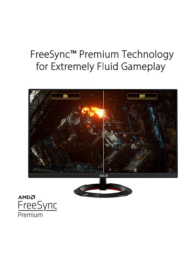 ASUS - TUF Gaming VG249Q1R 23.8" FHD IPS Gaming Monitor, Overclockable 165Hz Refresh Rate, 1ms Response Time, FreeSync Premium, 2W* 2 Speakers, DisplayPort 1.2* 1 HDMI(v1.4)* 2, 90LM05V1-B01E70 Black - Image 1