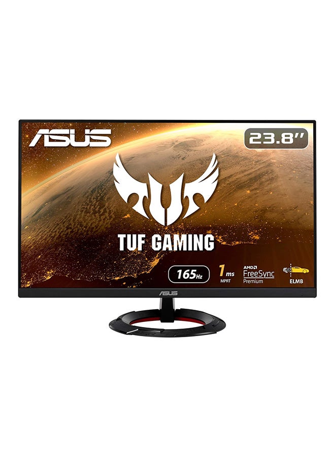 ASUS - TUF Gaming VG249Q1R 23.8" FHD IPS Gaming Monitor, Overclockable 165Hz Refresh Rate, 1ms Response Time, FreeSync Premium, 2W* 2 Speakers, DisplayPort 1.2* 1 HDMI(v1.4)* 2, 90LM05V1-B01E70 Black - Image 1