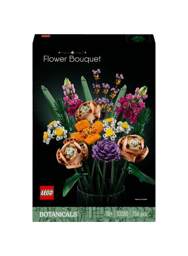 ليغو مجموعة باقة الزهور 10280 من LEGO®‎؛ هدية متميزة بشكل باقة زهور ومشروع إبداعي للبالغين (756 قطعة) - Image 1