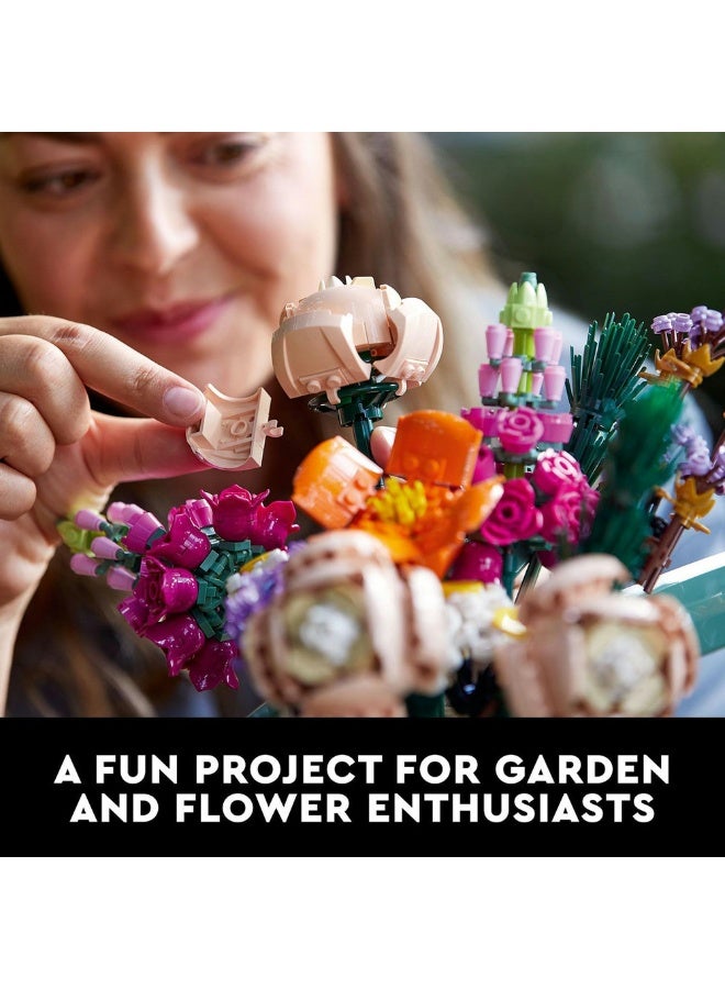 ليغو مجموعة باقة الزهور 10280 من LEGO®‎؛ هدية متميزة بشكل باقة زهور ومشروع إبداعي للبالغين (756 قطعة) - Image 5