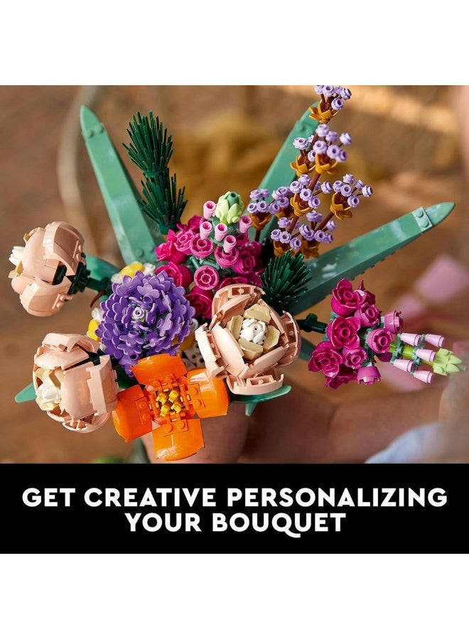 ليغو مجموعة باقة الزهور 10280 من LEGO®‎؛ هدية متميزة بشكل باقة زهور ومشروع إبداعي للبالغين (756 قطعة) - Image 3