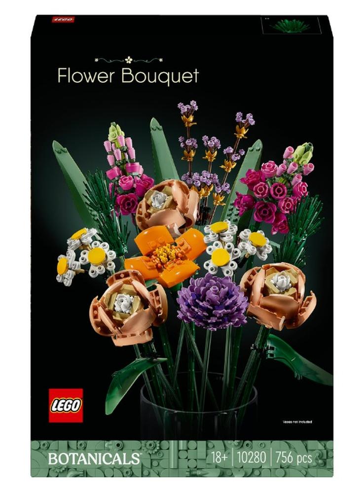ليغو مجموعة باقة الزهور 10280 من LEGO®‎؛ هدية متميزة بشكل باقة زهور ومشروع إبداعي للبالغين (756 قطعة) - Image 1