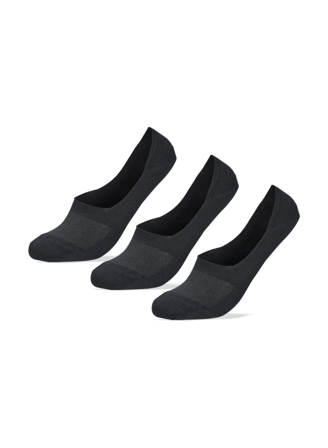 سام سوكس جوارب من السيليكون بتصميم شبكي غير مرئية أسود - Image 1