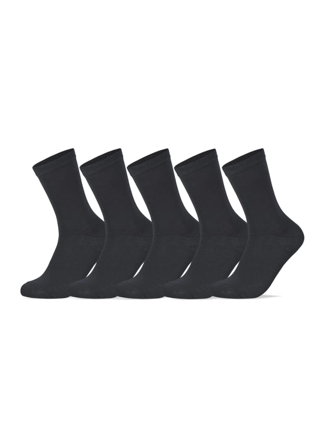 SAM SOCKS Classic Plain Socks Black  - Image 1