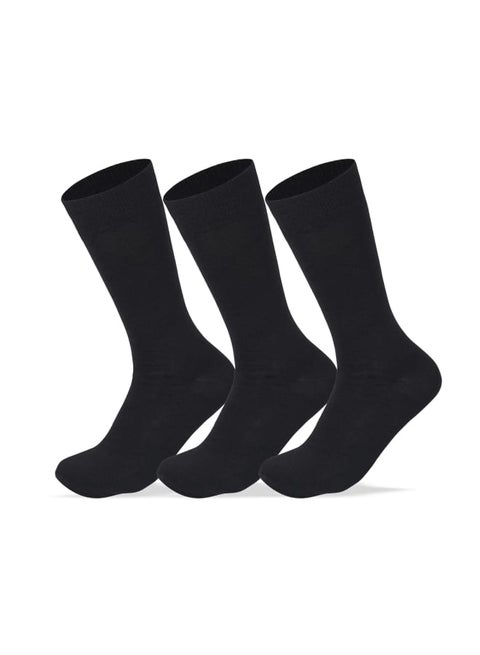 جوارب كلاسيكية سادة أسود