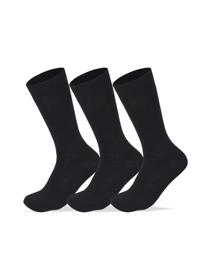 SAM SOCKS Classic Plain Socks Black  - Image 1