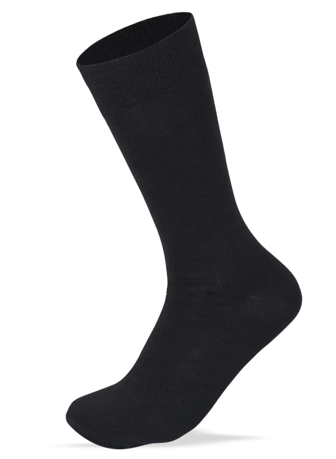 SAM SOCKS Classic Plain Socks Black  - Image 2