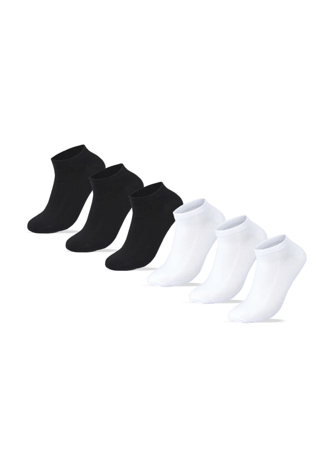 SAM SOCKS Ankle Socks Black &White  - Image 1