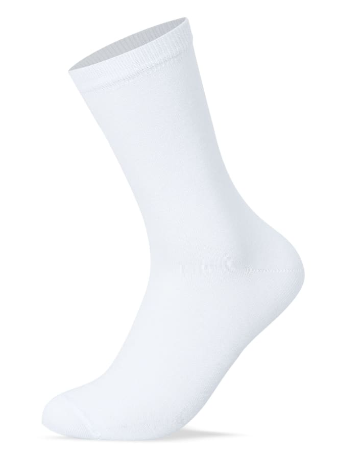 Classic Plain Socks White