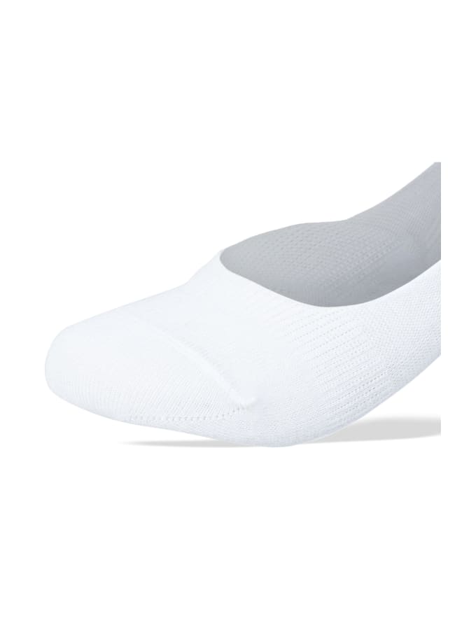 SAM SOCKS Invisible Silicon Plain Socks White  - Image 3