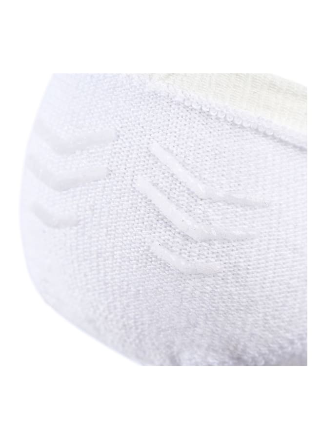 SAM SOCKS Invisible Silicon Plain Socks White  - Image 4