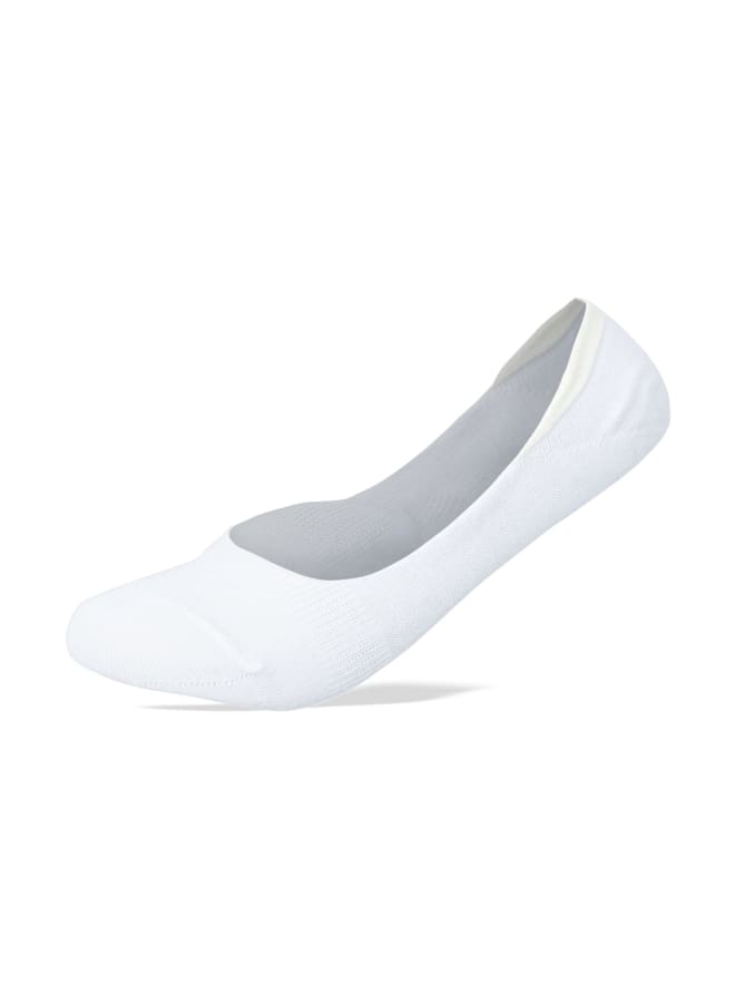 SAM SOCKS Invisible Silicon Plain Socks White  - Image 2