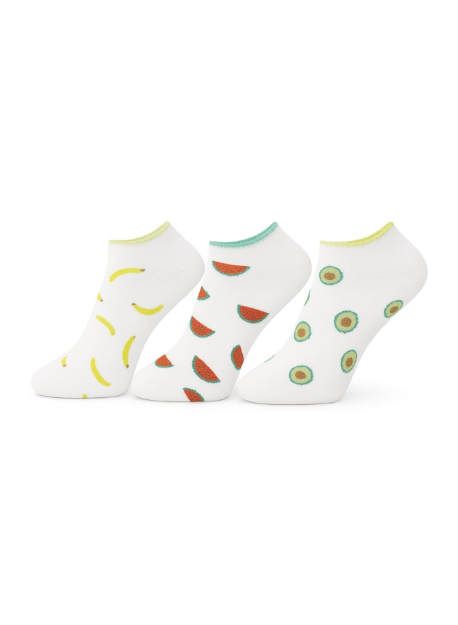 SAM SOCKS Ankle Fruit Socks Multicolour  - Image 1