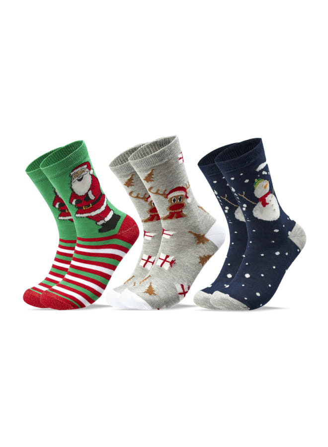 سام سوكس جوارب كريسماس كلاسيكية متعدد الألوان - Image 3