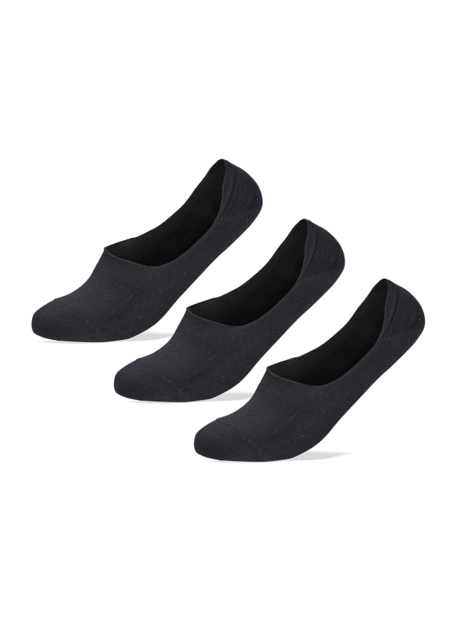 سام سوكس جوارب سيليكون سادة غير مرئية أسود - Image 1