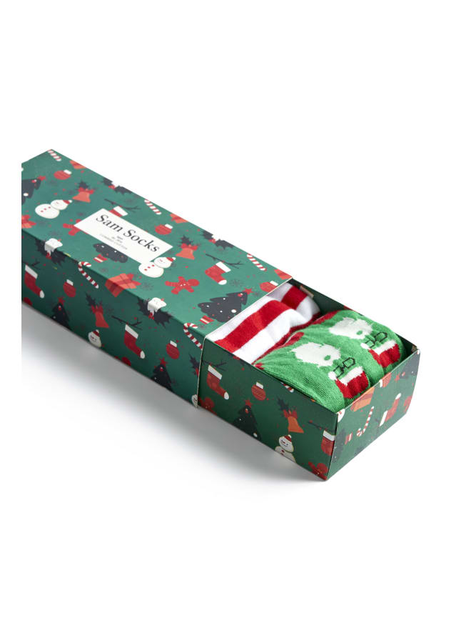 سام سوكس جوارب كريسماس كلاسيكية متعدد الألوان - Image 2