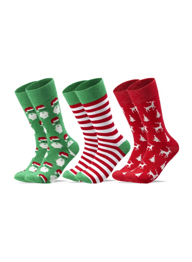 سام سوكس جوارب كريسماس كلاسيكية متعدد الألوان - Image 3