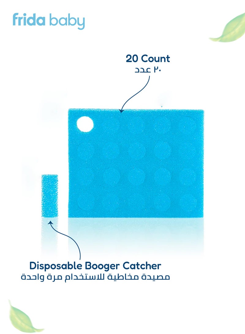 فريدا بيبي فلاتر نوزفريدا الصحية | صناعة سويدية | ٢٠ فلتر بديل لمزيل احتقان الأنف | آمنة وخالية من المواد الضارة | تمنع انتقال البكتيريا والمخاط | لتخفيف احتقان الأنف للأطفال - Image 3