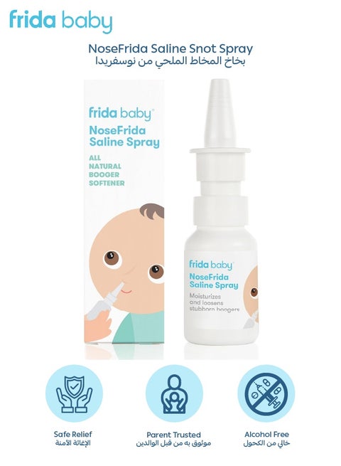 All-Natural Baby Saline Nasal Spray | Made in Sweden | Gentle Moisturizing Mist for Newborn & Infant Congestion Relief | Loosens Mucus & Clears Stuffy Noses | Non-Medicated & Safe