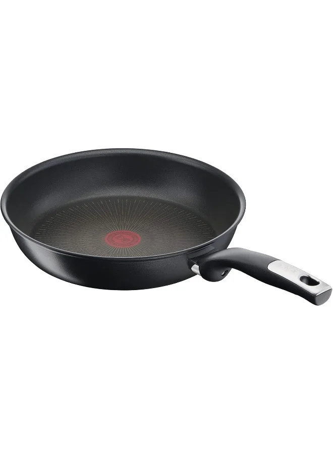 Tefal TEFAL Frying Pan | UNLIMITED Frypan 28 cm | Scratch resistance | 100% safe non stick coating | Thermo signal™ | Perfect searing | Made in France | Induction | 2 Years Warranty | G2550602 Black Extra Deepcm