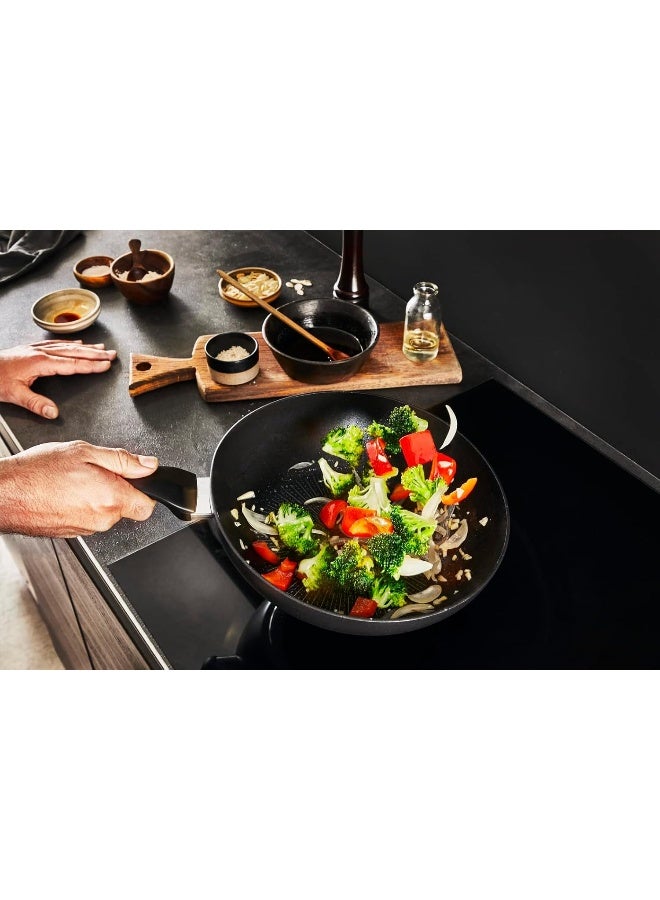 Tefal - Wok Pan | Unlimited Wok Frying Pan 28 Cm | Scratch Resistance | 100% Safe Non Stick Coating | Thermo Signal™ | Perfect Searing | Made In France | Induction | 2 Years Warranty Unlimited 28cm - Image 1