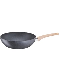 تيفال TEFAL مقلاة ووك | Natural Force 28 سم | سهل التنظيف | طلاء Mineralia+ غير لاصق | معادن طبيعية | مؤشر Thermo-signal | طهي صحي | Stir Fries | آمن | صنع في فرنسا | ضمان لمدة سنتين | G2661932 رمادي Wok Panسم  - Image 2