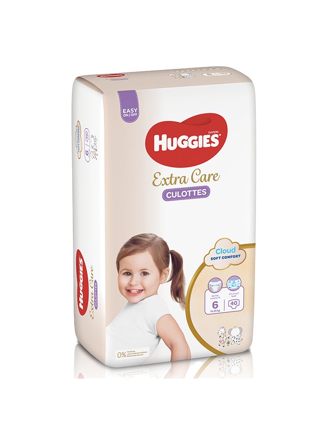 Huggies Culottes Extra Care Baby Diapers, Size 6, 15-25 kg, 40 Diapers  - Image 2