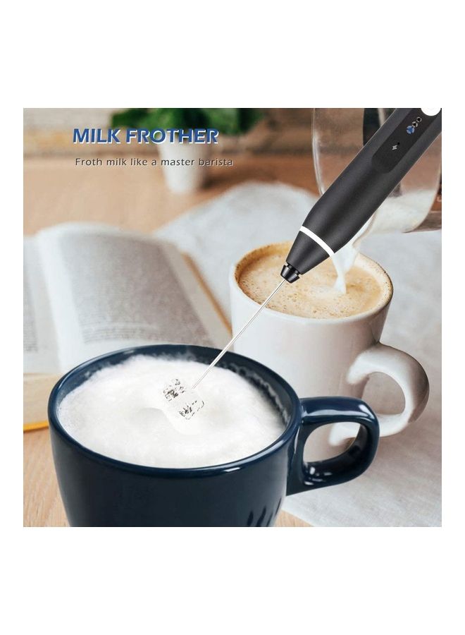 XiuWoo Electric Milk Frother Maker With Whisk Set Multicolour - Image 4