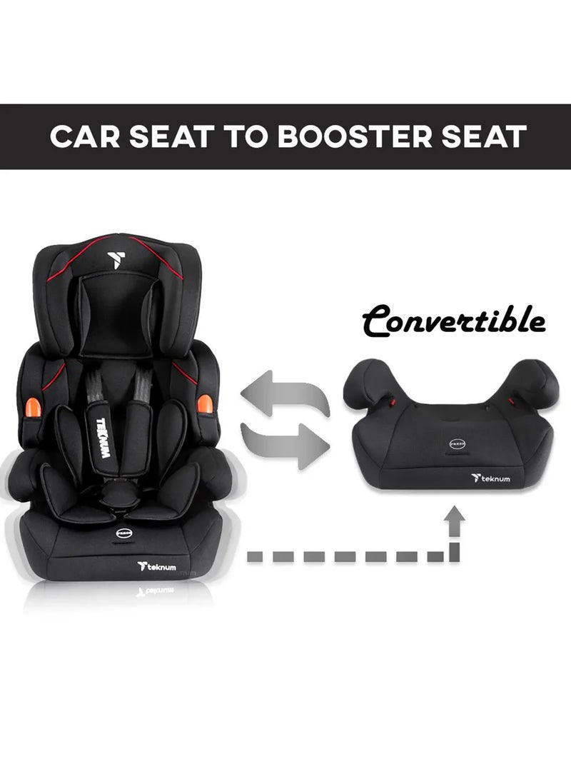 TEKNUM Baby Nova Extendable Booster Car Seat 9 Months+ Black  - Image 3